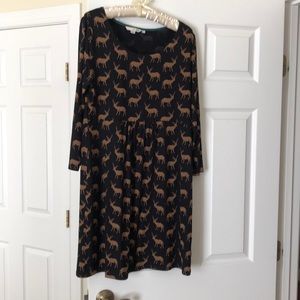 Boden black deer tunic